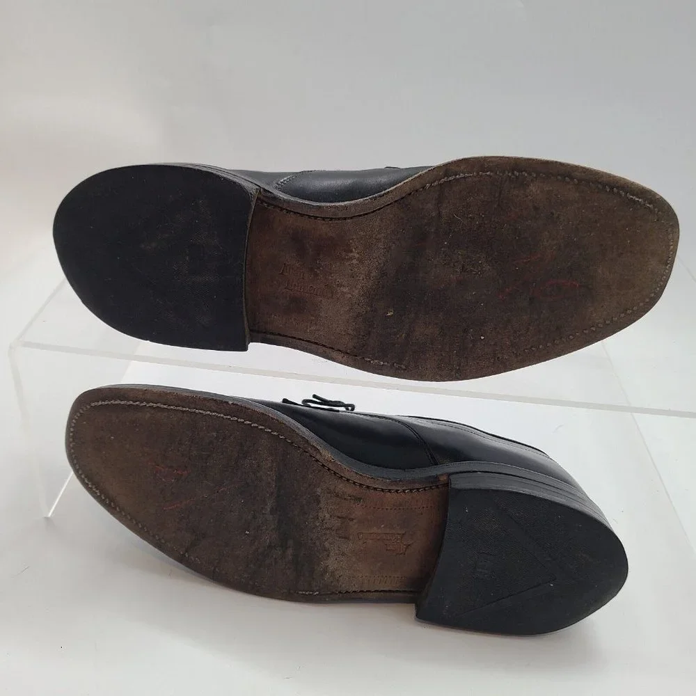 Allen Edmonds HILLCREST Black Leather Shoes‎ US Size 9 D